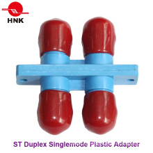 St Duplex Singlemode Plastic Standard Fiber Optic Adapter